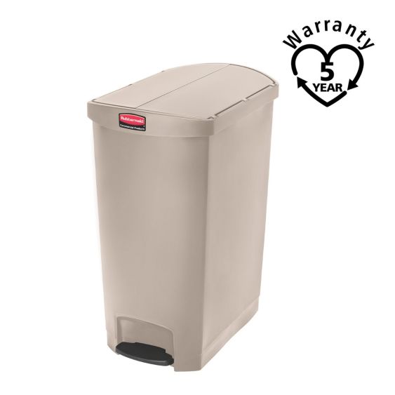 Rubbermaid Kunststof Pedaalcontainer End Step 90 L - kleur naar Keuze - warranty