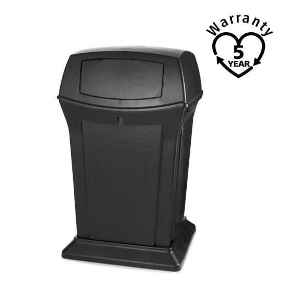 Rubbermaid Container Zwart 2 Openingen 170,3 Liter - warranty