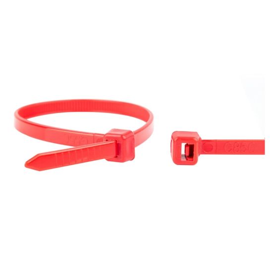 Kabelbinders Rood 100x2,5 mm - Zak 100 stuks