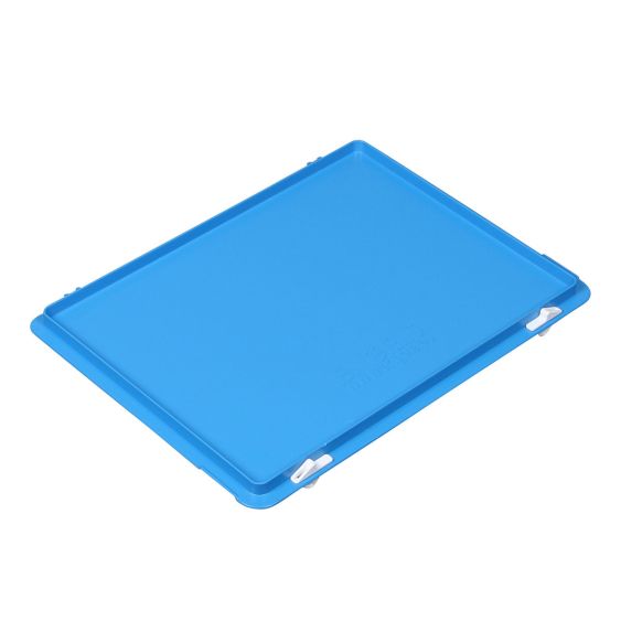 Scharnierdeksel met snapsluiting blauw voor Rako bak 600x400 mm