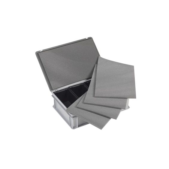 Euronorm beginset schuimopvulling 555 x 355 x 5 mm