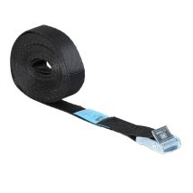 Spanband met Gesp 25 mm 1M Zwart - Verzinkte Klemgesp